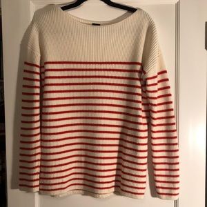 red striped gap sweater